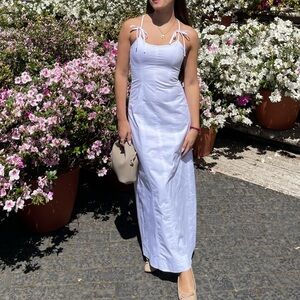 Zara bow tied White Maxi Dress